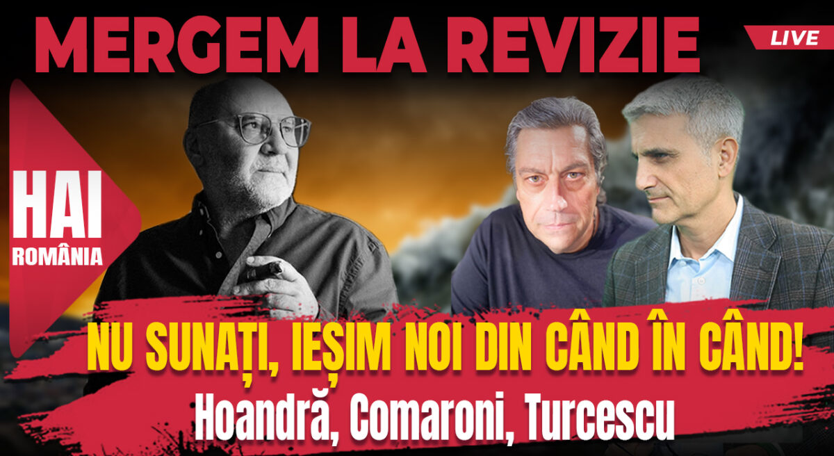 Nu sunați, ieșim noi din când în când! Hai live cu Turcescu de la 12:00