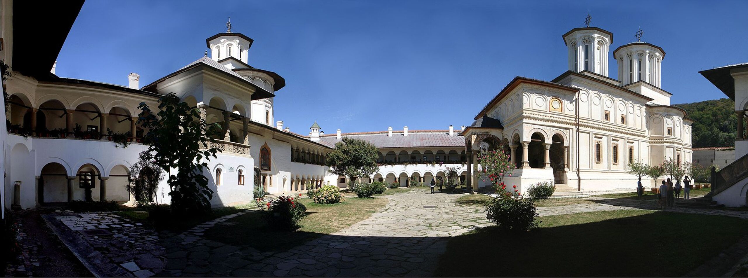 Mănăstirea Hurezi vedere panoramă