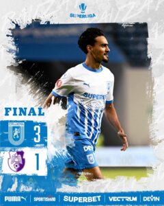 Universitatea Craiova – FC Argeș, 3-1. Oltenii au obținut primul succes în campionat