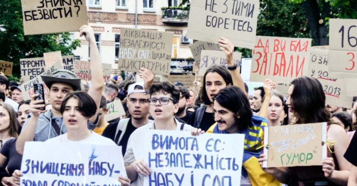 Proteste în Ucraina contra lui Zelenski. Combaterea corupţiei, în prim-plan