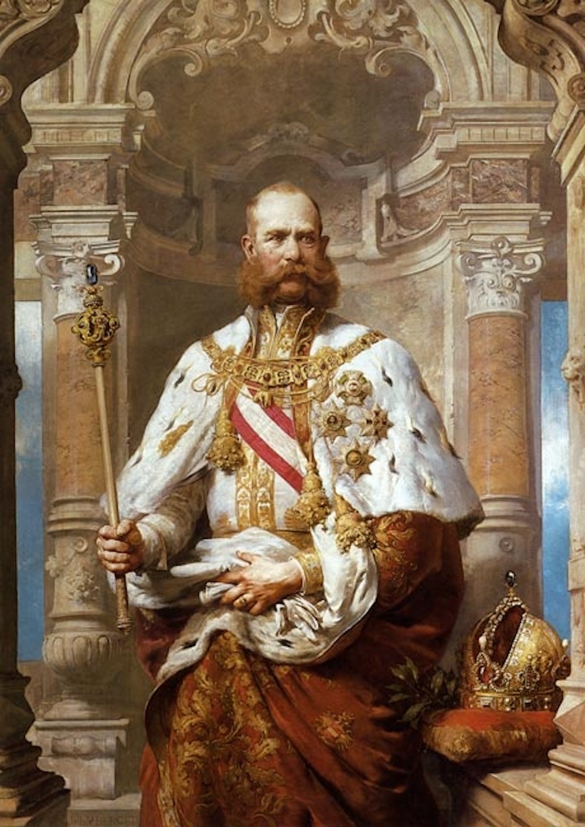 Franz Joseph I, împăratul Austriei care a cedat revoltei maghiarilor, creând Dubla Monarhie. S-a născut pe 18 august