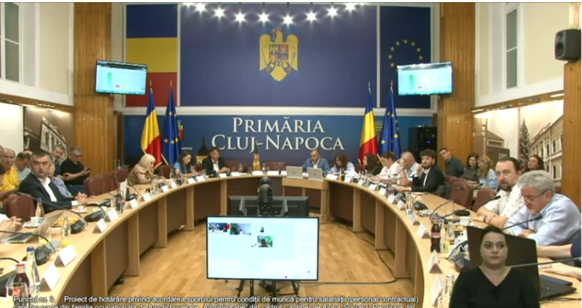 Sporurile angajaților Primăriei Cluj-Napoca, votate. Sute de funcționari bolnavi