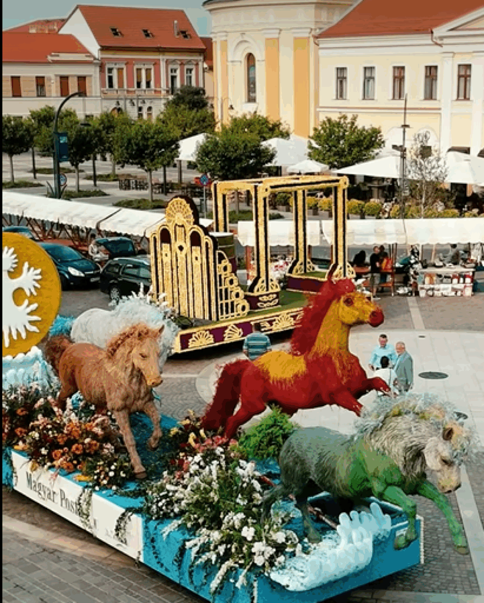 A început Carnavalul florilor la Oradea. Care alegorice și vedete, în centrul orașului