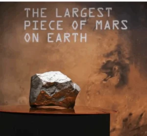 Meteorit gigantic vândut cu 5 milioane de dolari la licitație. Record mondial