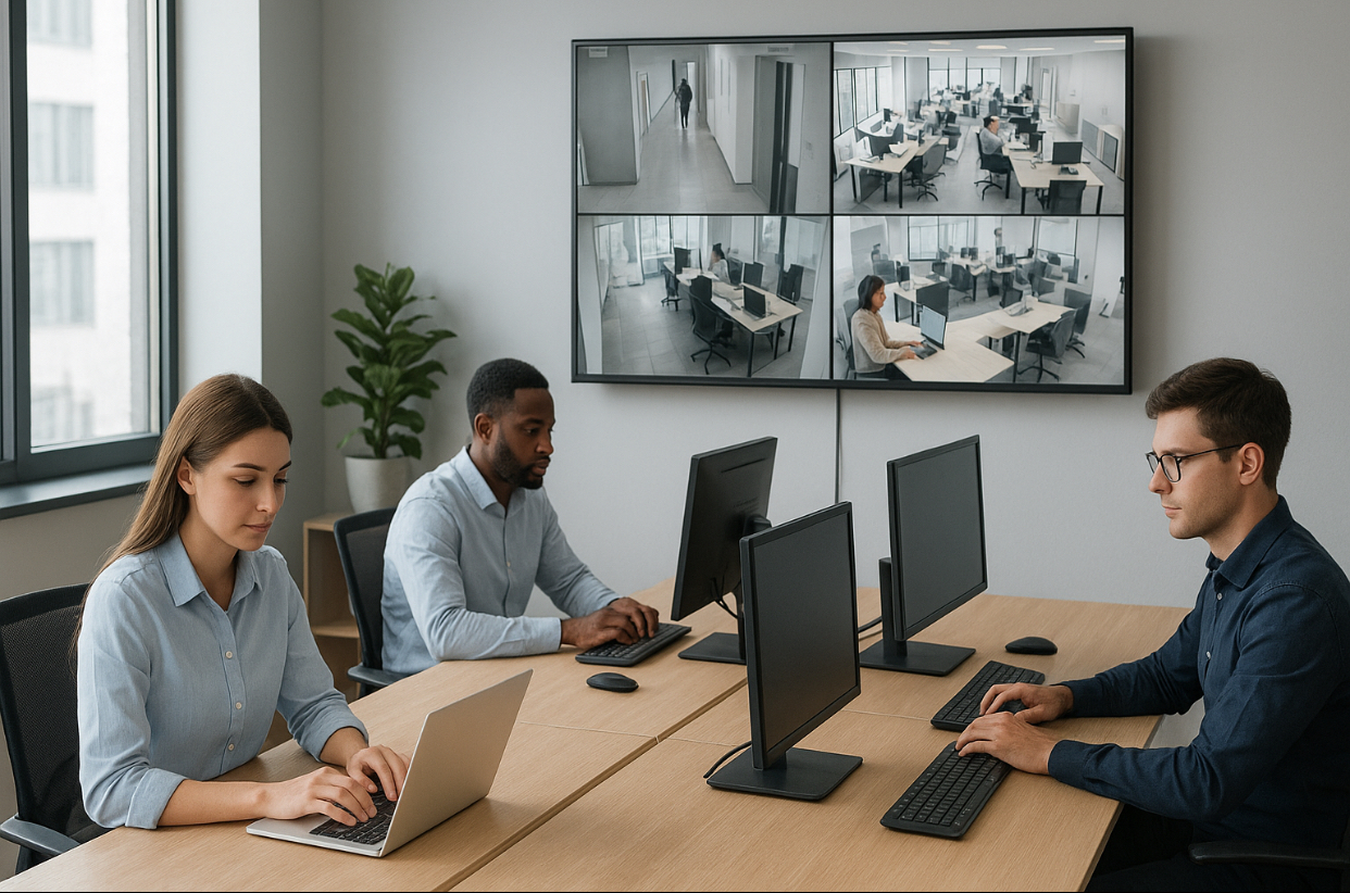 Supravegherea video la locul de muncă, permisă, dar cu limite impuse de lege