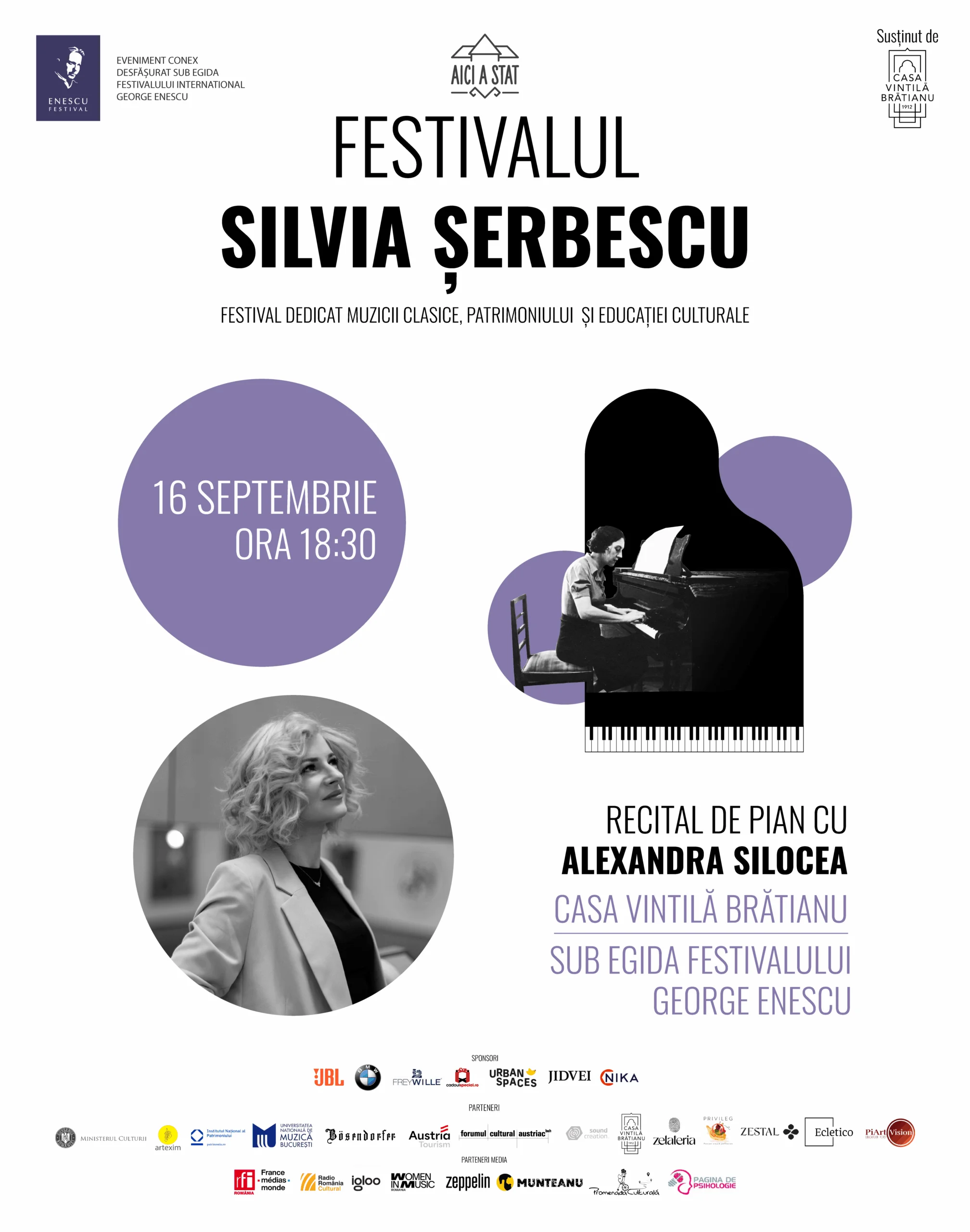 Festivalul Silvia Șerbescu este organizat în premieră la București în onoarea primei pianiste românce de renume mondial. (sursă foto: Aici a stat)