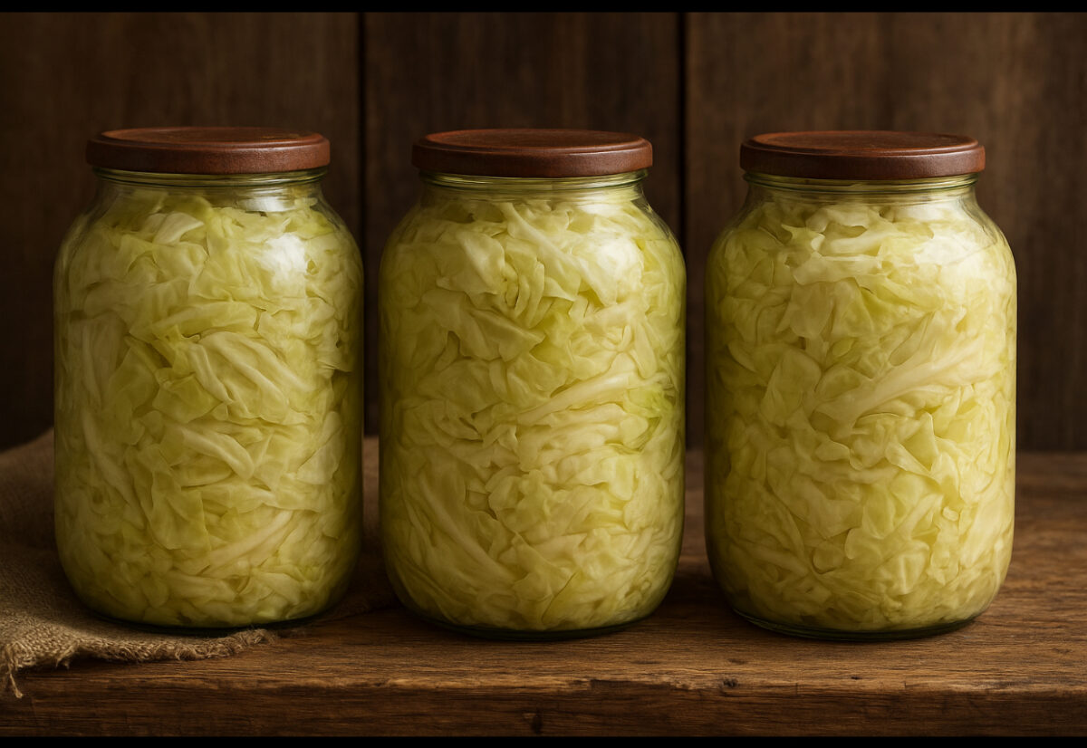 Varză murată la borcan. Rețeta ideală pentru cei care stau la bloc
