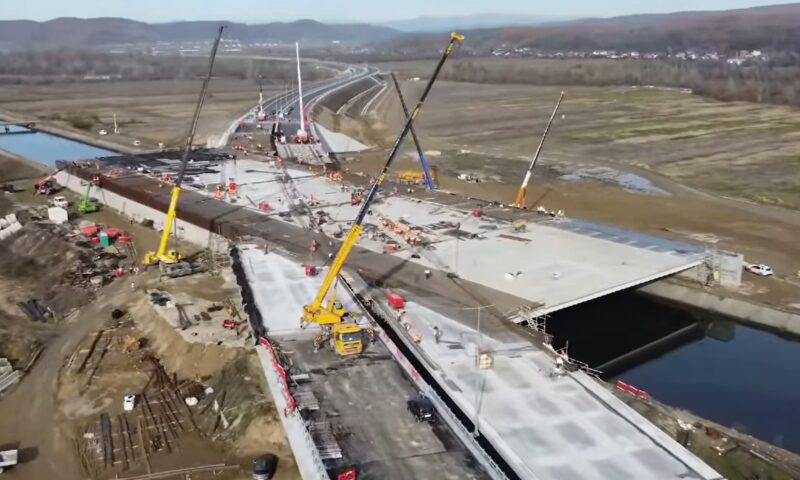 Autostrada A1 Sibiu-Pitești în munți.  Stadiul lucrărilor pe secțiunile 2 și 3