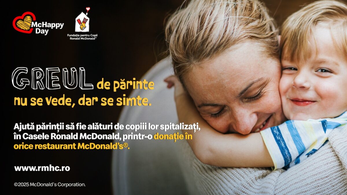 La 30 de ani de McDonald’s® în România, sărbătorim alături de clienți prin fapte care țin familiile împreună