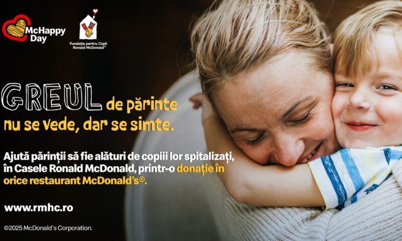 La 30 de ani de McDonald’s® în România, sărbătorim alături de clienți prin fapte care țin familiile împreună