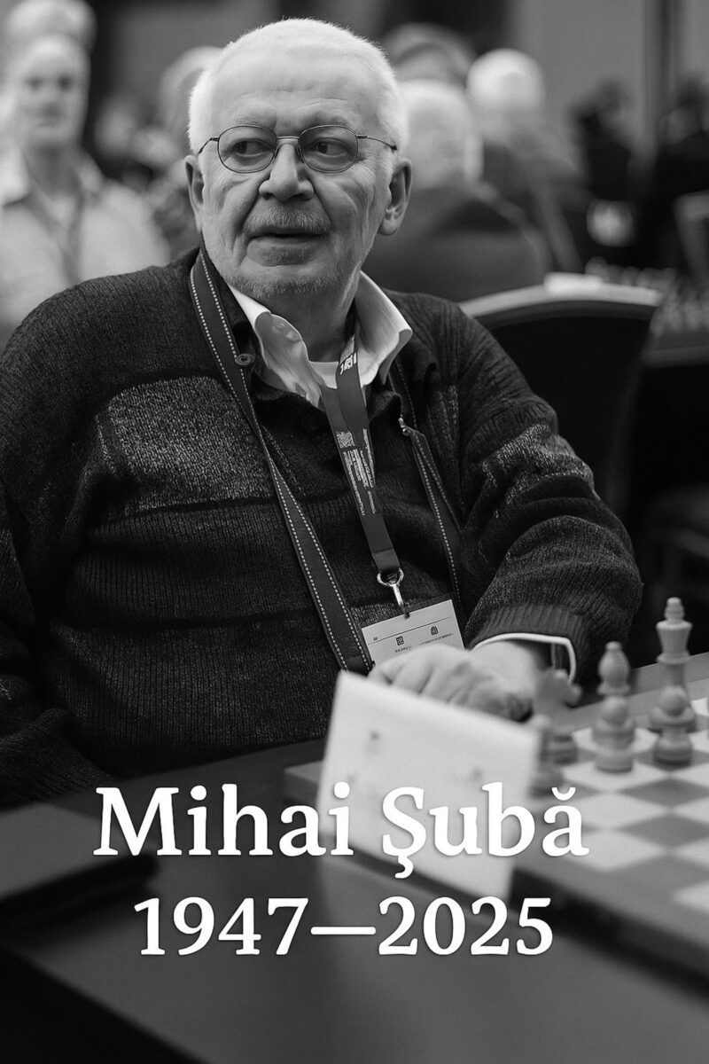 Legendarul jucător de șah Mihai Șubă a murit la 78 de ani