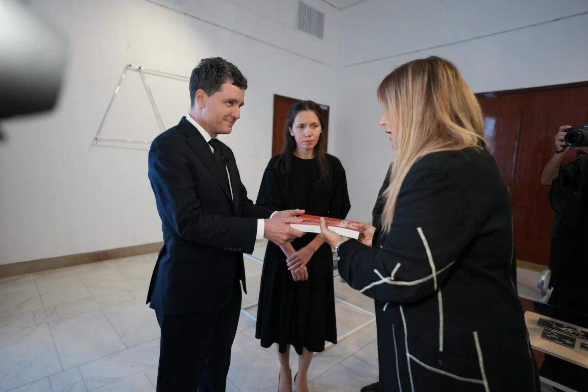 Președintele Nicușor Dan și Mirabela Grădinaru, la deschiderea primei ediții a Romanian Creative Week Bucharest 2025