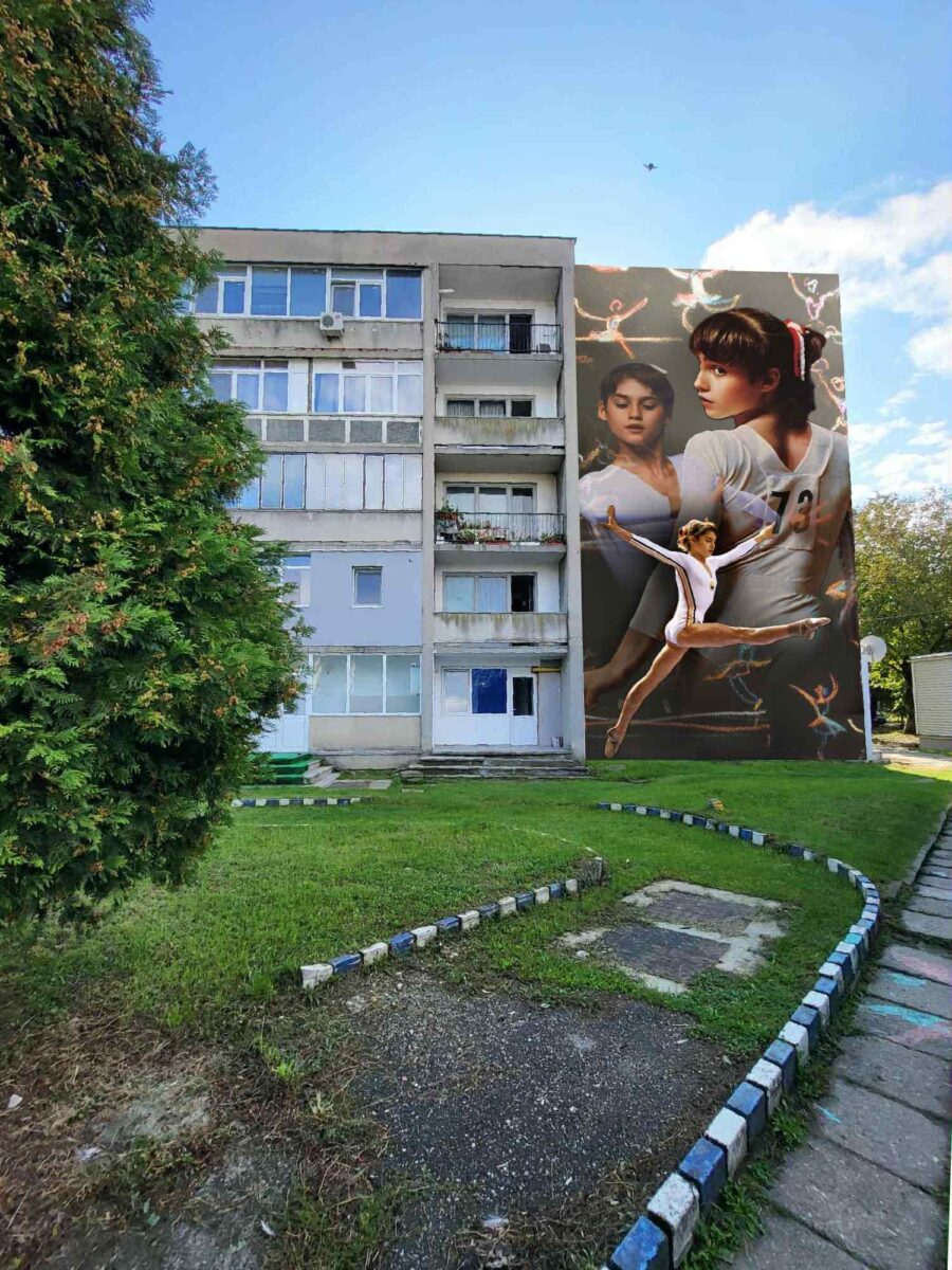 Pictura murală Nadia Comăneci
