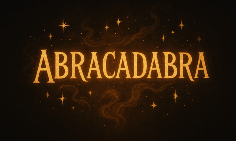 Abracadabra, de la remediu pentru febră la formulă magică