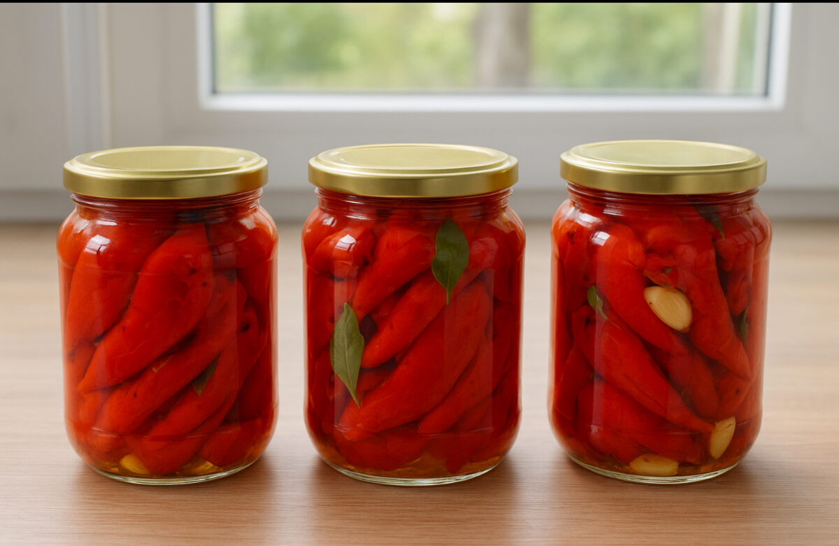 Rețeta de ardei copți la borcan. Vor transforma orice masă într-un festin