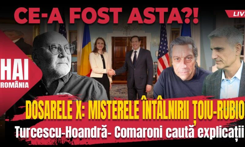 Dosarele X: misterul întâlnirii Țoiu-Rubio. Hai LIVE cu Turcescu