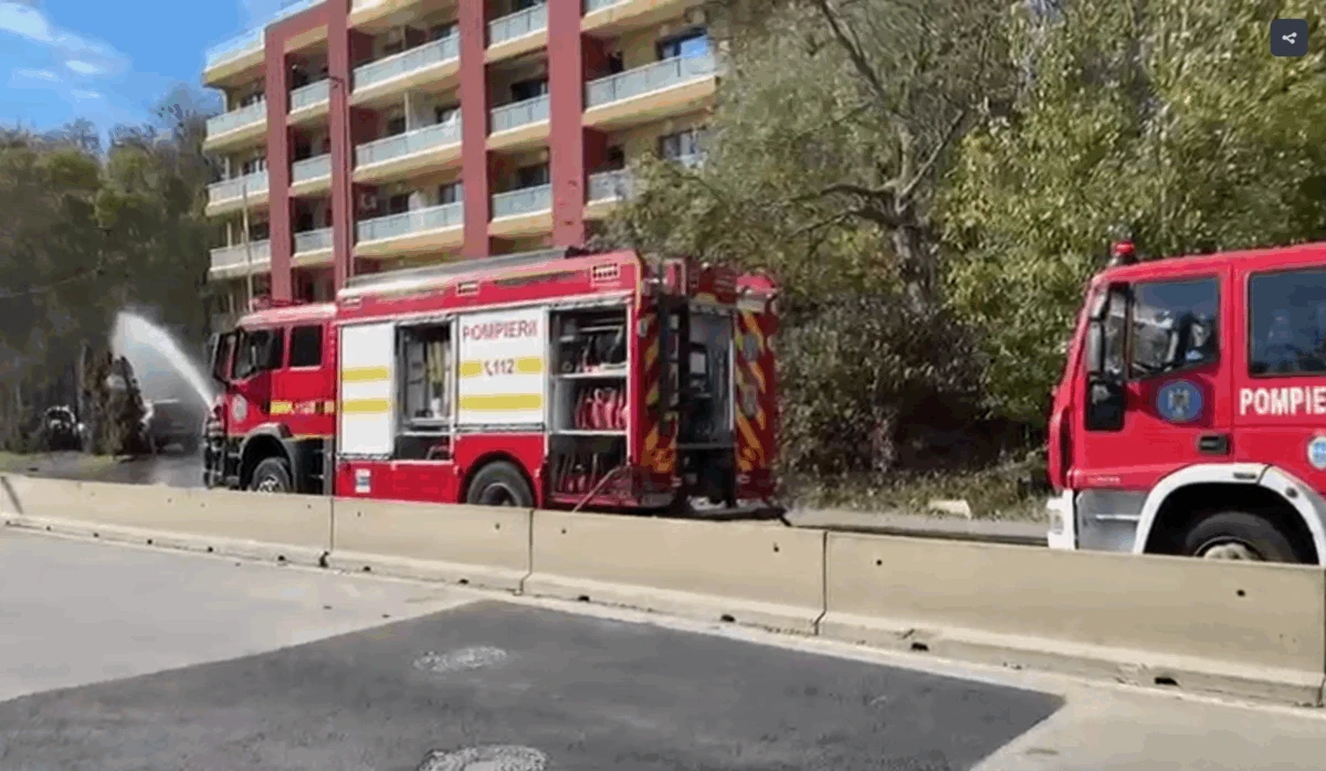 Incendiu în Voluntari. O țeavă de gaze a fost fisurată