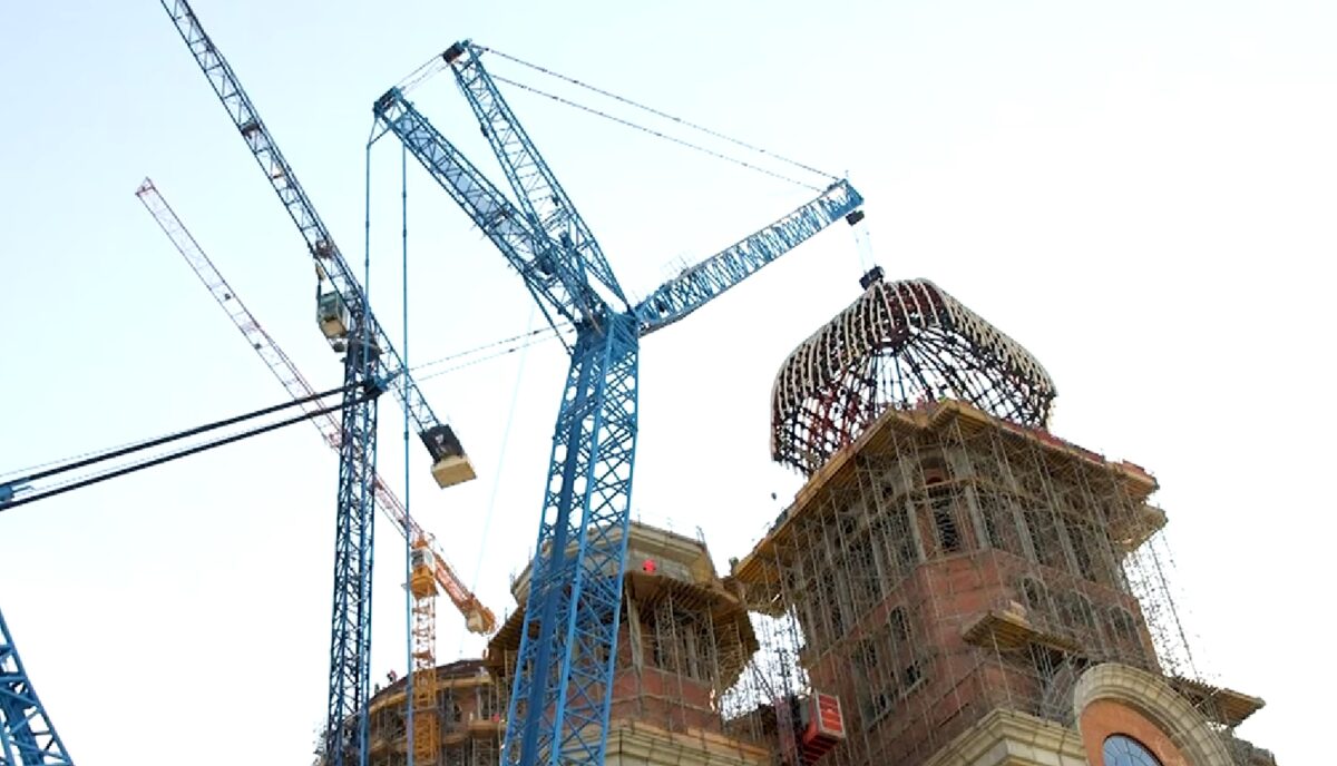 Provocări tehnice în construcția Catedralei Naționale. Edificiul a fost ridicat cu tehnologii complexe