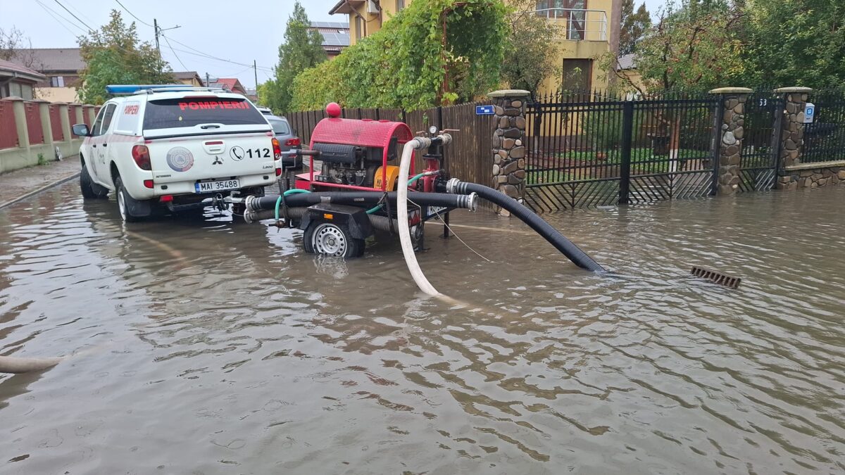 Cantități ridicate de apă înregistrate în mai multe localități din Constanța