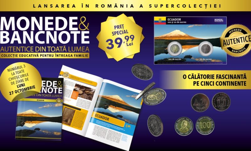 Colecția „Monede și bancnote autentice din toată lumea” continuă călătoria sa fascinantă