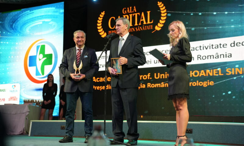Academicianul Ioanel Sinescu, premiat pentru 50 de ani de excelență în chirurgia urologică la Gala Capital Performeri din Sănătate 2025
