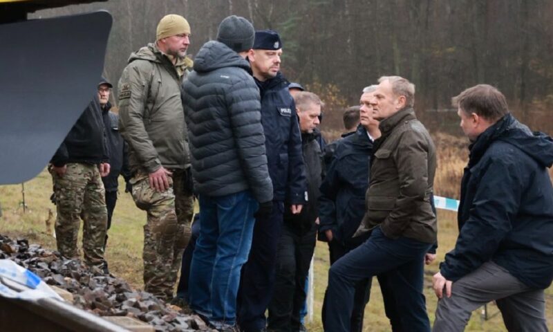 Tusk, după atacul de pe calea ferată: Șina a fost aruncată în aer intenționat