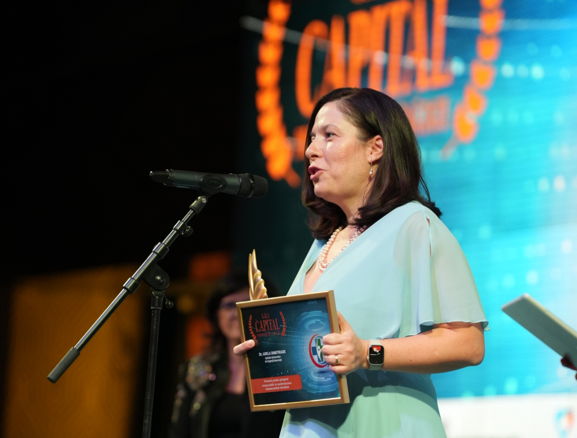 Gala Capital Performeri din Sănătate 2025. Dr. Adela Dimitriade, premiată pentru realizarea primei embolizări arteriale tiroidiene din România