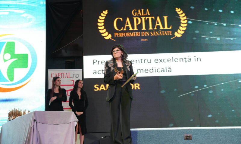 Spitalul SANADOR a primit premiul pentru excelență în activitatea medicală la Gala Capital Performeri din Sănătate 2025