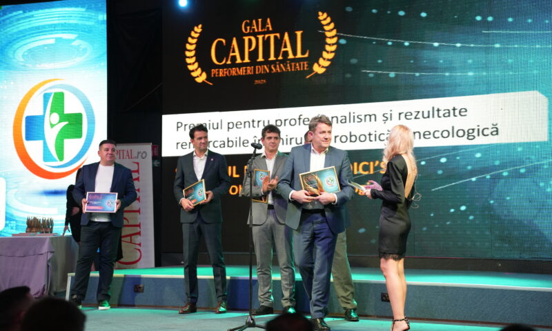 Spitalul MedLife Medici’s, premiat la Gala Capital Performeri din Sănătate 2025 pentru rezultate remarcabile în chirurgia robotică ginecologică