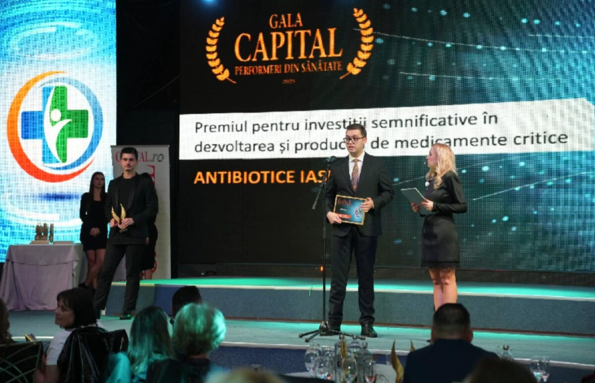 Speranță pentru milioane de pacienți. Compania Antibiotice Iași, premiu pentru investiții în dezvoltarea și producția de medicamente critice