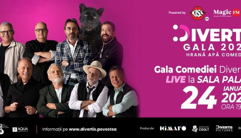 Divertis.Gala – Premiile “Pantera Neagră” pentru comedie  Start exploziv de an nou cu Divertis!