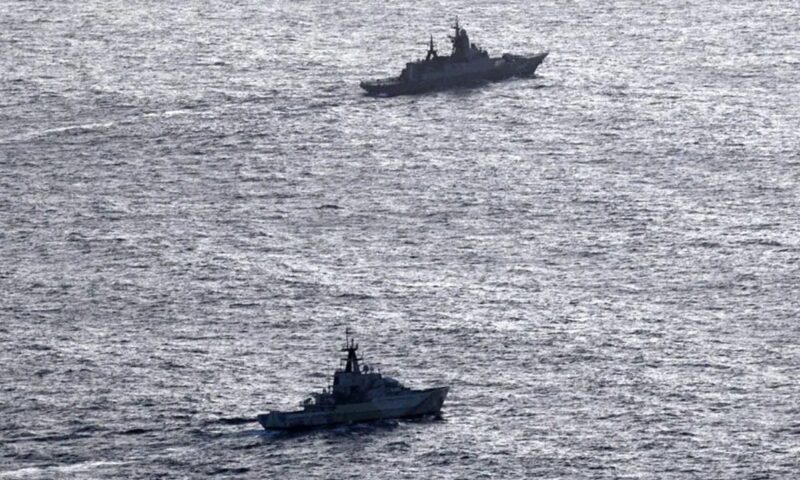 Nave de război ale Rusiei, interceptate de marina britanică în Canalul Mânecii