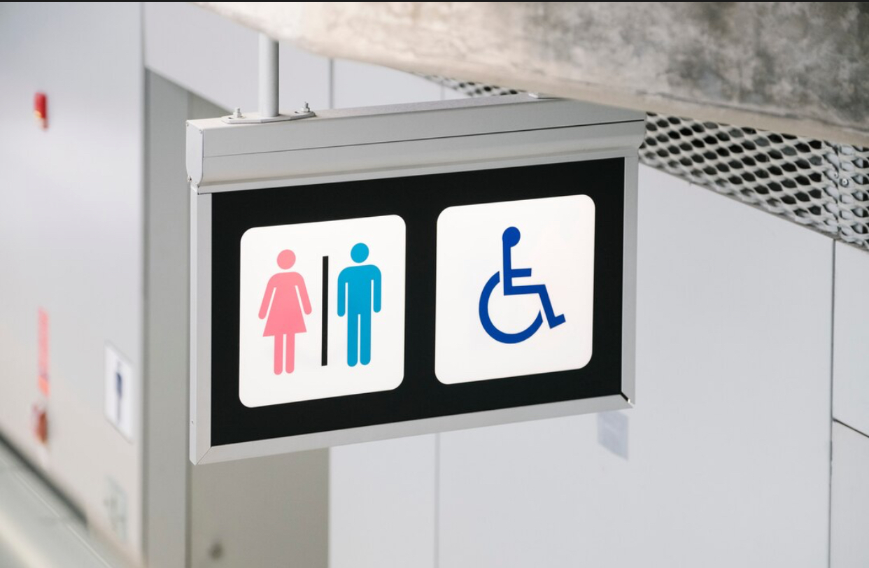 semn toaletă publică