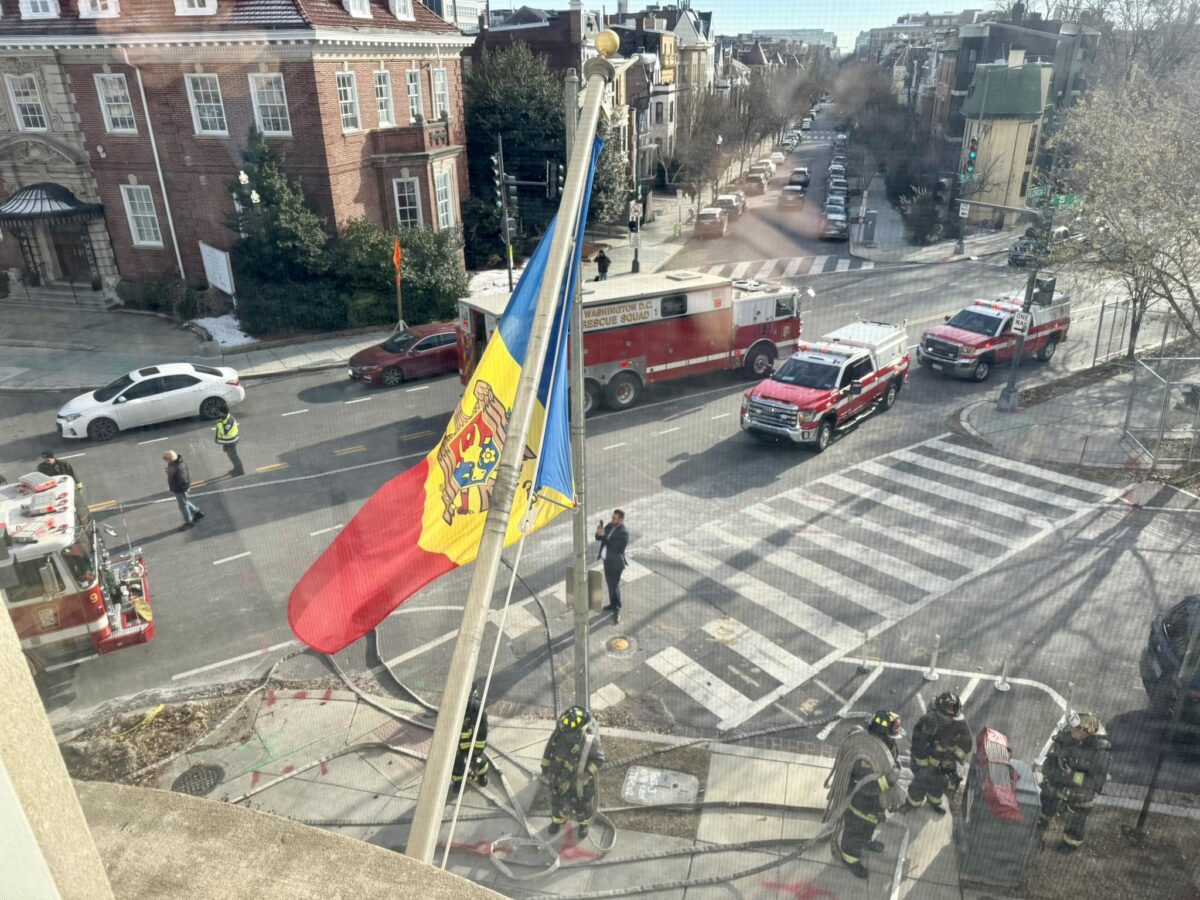 Incendiu la Ambasada Republicii Moldova din Washington. Serviciile consulare, suspendate temporar