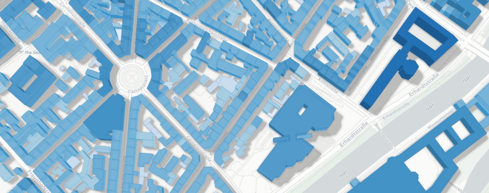 Clădirile de pe harta 3D GlobalBuildingAtlas