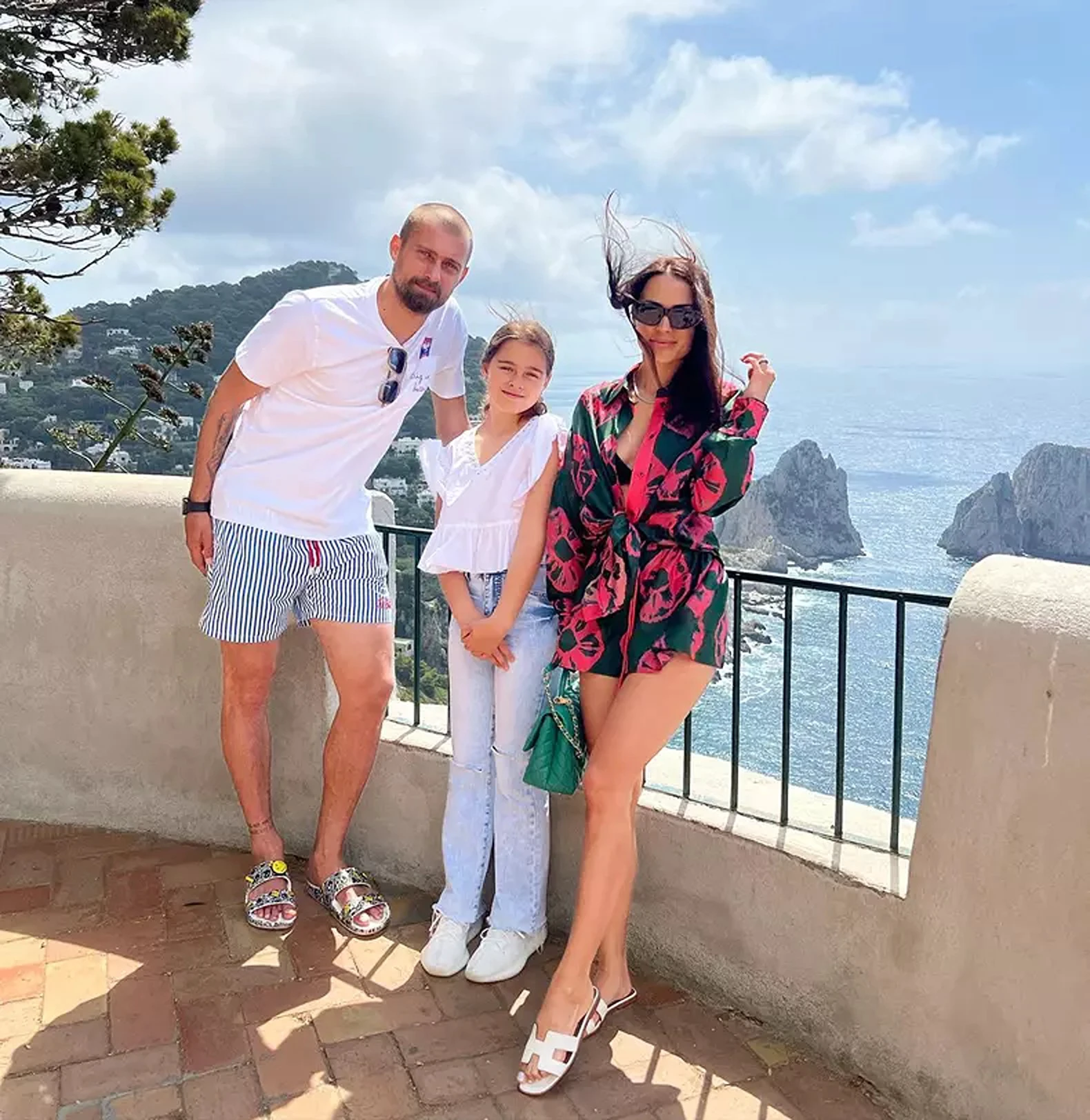 Gabi Tamaș si fiica lui.