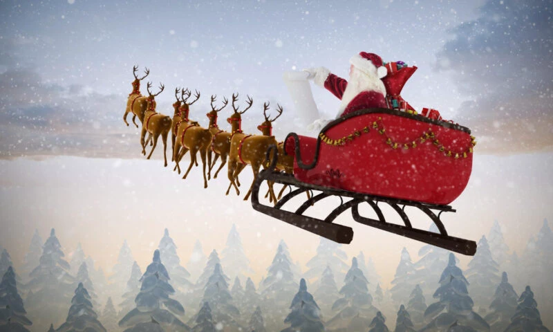 Moș Crăciun a început deja să împartă cadourile. Cum poți vedea traseul