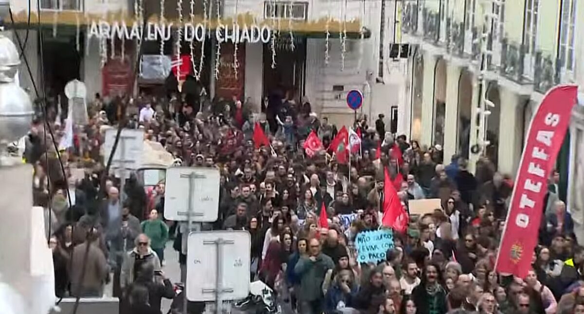Portugalia, paralizată de greva generală. Protest uriaș împotriva reformelor muncii