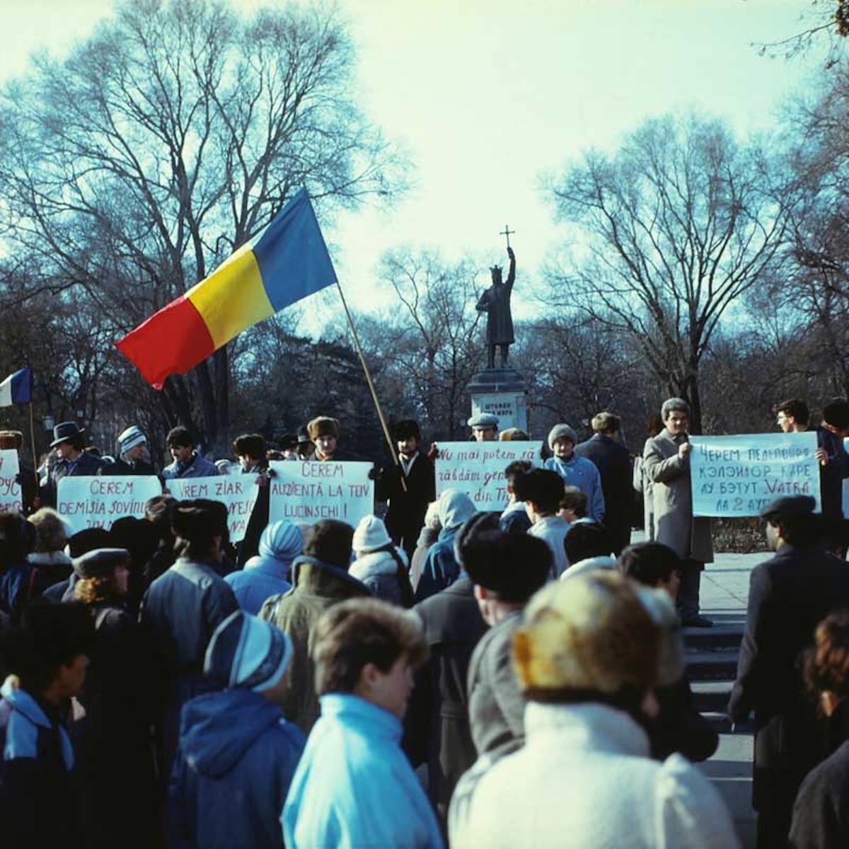 Manifestații la Chișinău în 1989.
