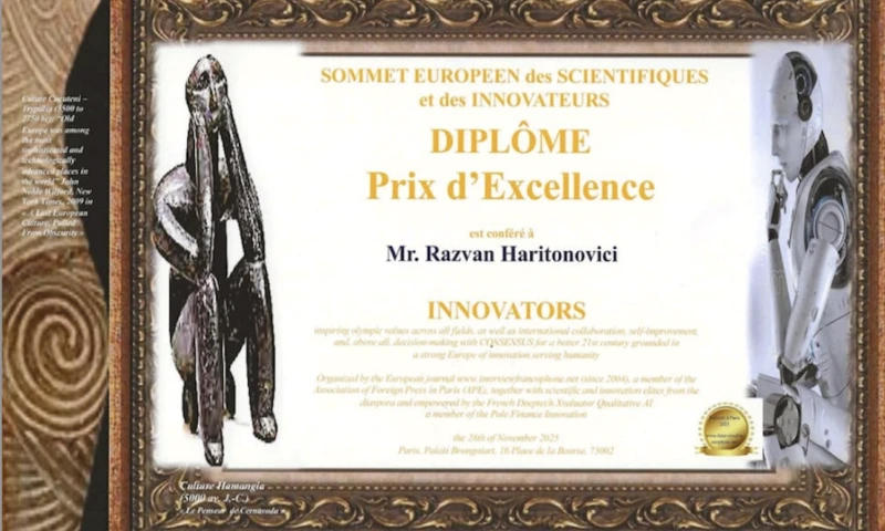 Un român a luat Premiul de Excelență la Summitul European pentru Știință și Inovare de la Paris 2025