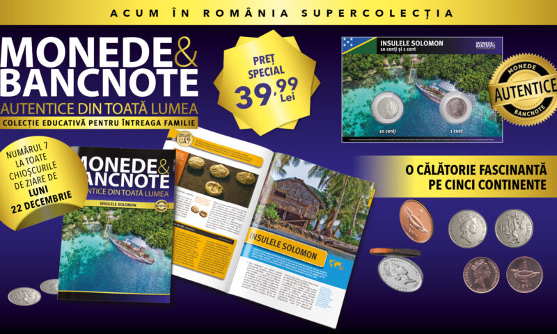 Descoperă Insulele Solomon în numărul 7 din colecția  „Monede și bancnote autentice din toată lumea”