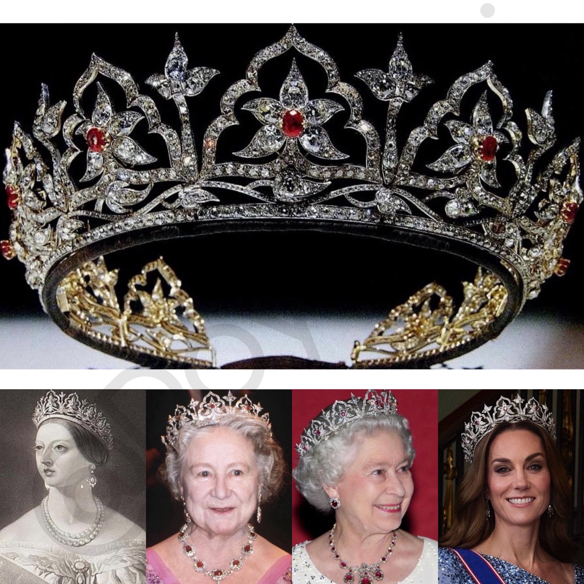Oriental Circlet Tiara, purtată de regina Victoria, regina-mamă, regina Elisabeta și prințesa de Wales