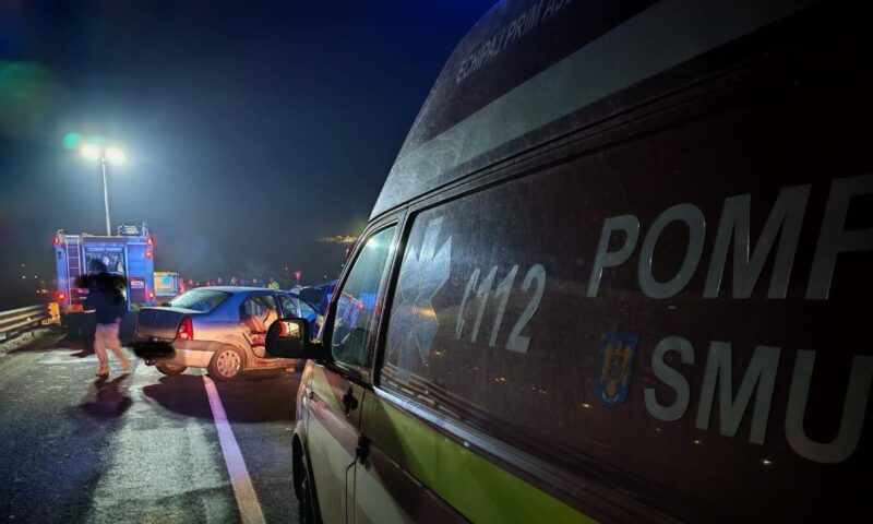 Accident grav pe A1. O persoană a murit, iar alte două sunt rănite
