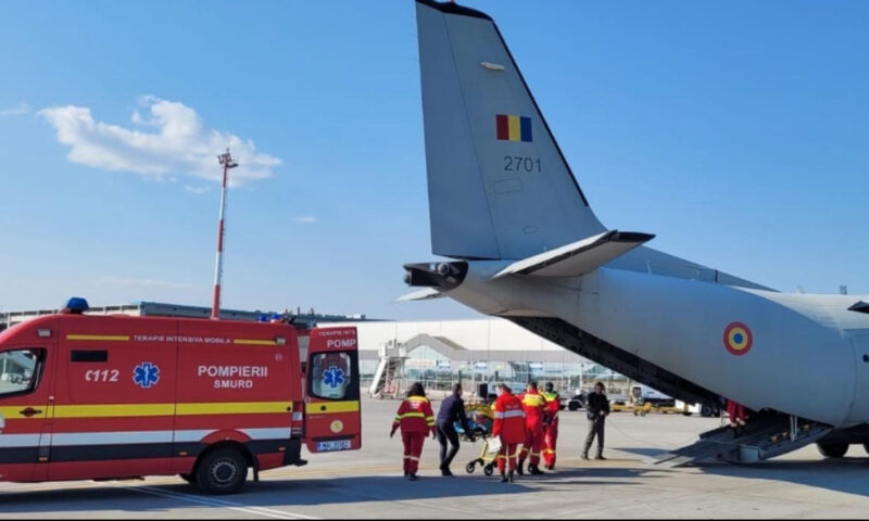 România, sprijin pentru Elveția. Aeronavele MApN, pregătite să transfere pacienți cu arsuri în Franța și Belgia