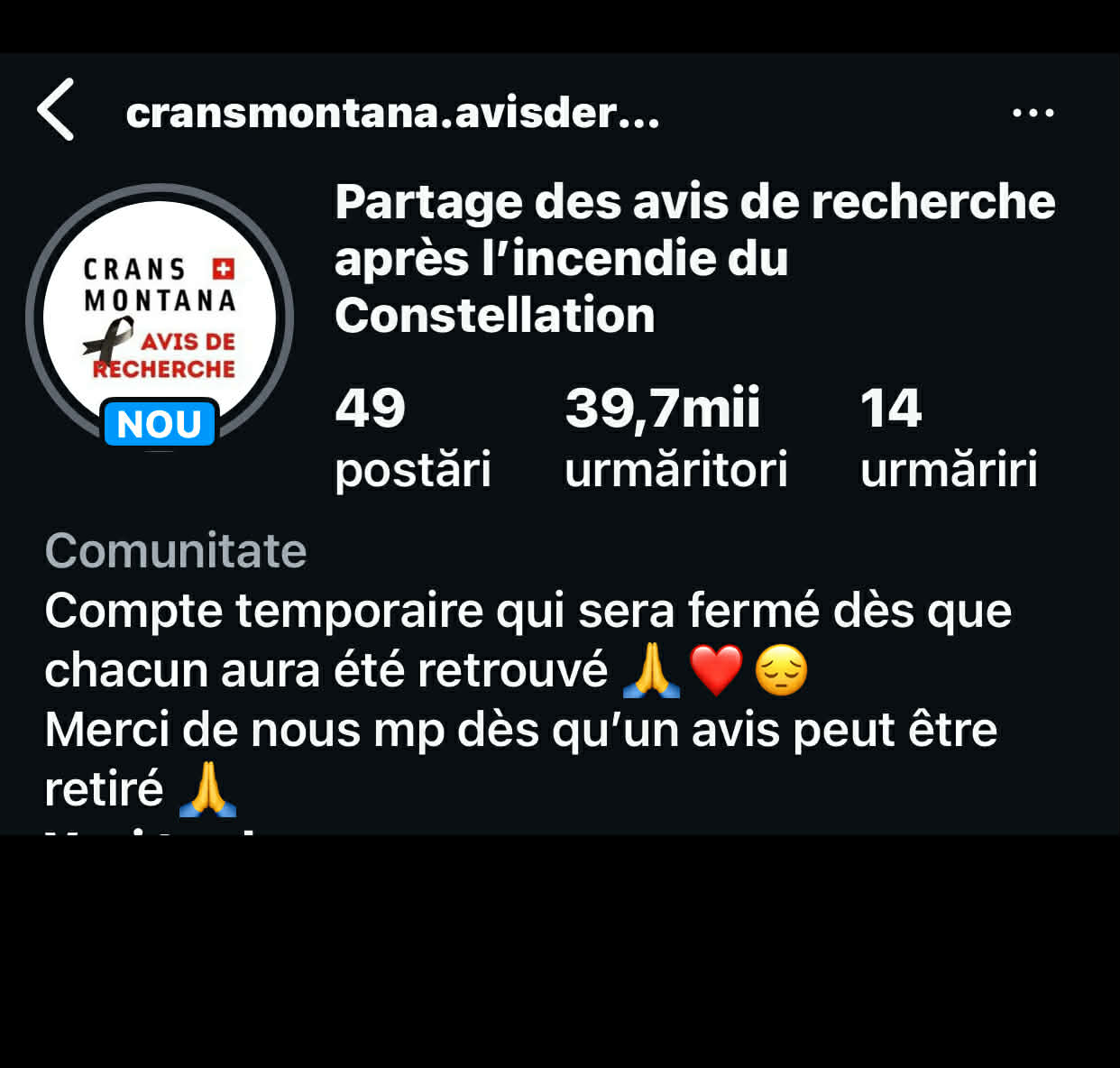 Cont victime Elvetia