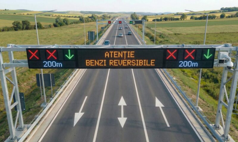 Cum va arăta primul drum național cu benzi reversibile. Premieră națională