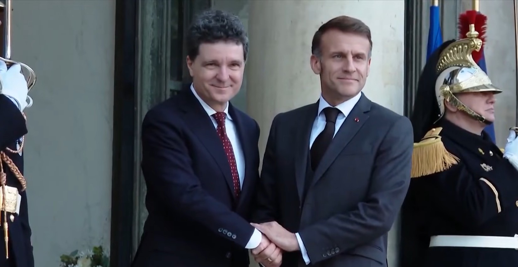 Nicușor Dan și Emmanuel Macron