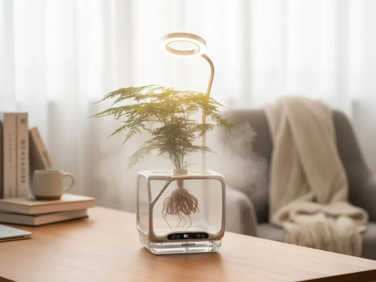 Plante care cresc fără pământ și fără apă. Cum funcționează ghiveciul inteligent, în apartament