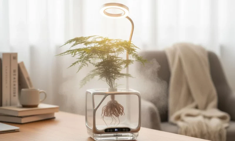 Plante care cresc fără pământ și fără apă. Cum funcționează ghiveciul inteligent, în apartament