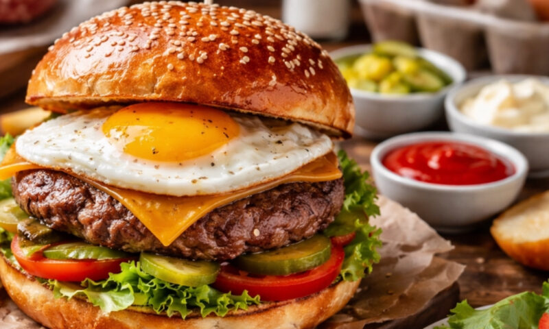 Cum poți pregăti acasă cel mai suculent burger cu vită și ou. Economisește câțiva zeci de lei și te bucuri de un gust incredibil